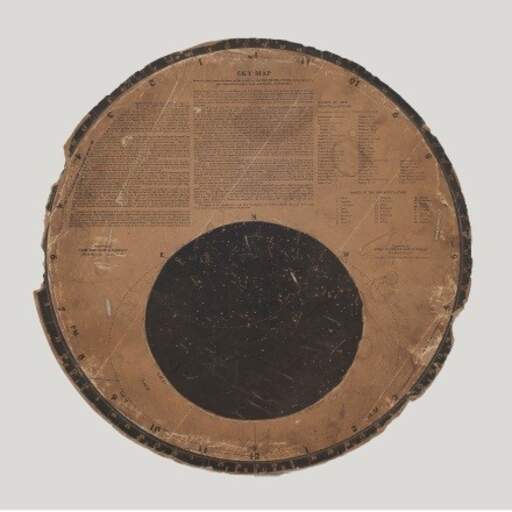 Sky Map from Burchfield's studio