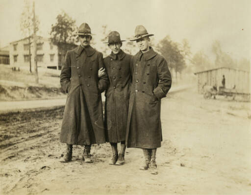Charles E. Burchfield with his Army Colleagues 